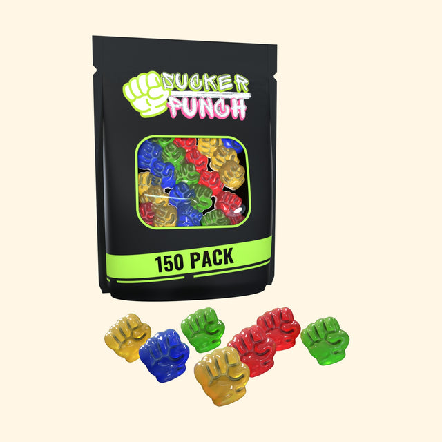 Sucker Punch 150 Pack Stockpile, 150 mg caffeine suckers