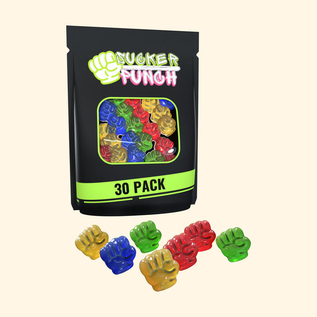 Sucker Punch 30 Pack Flavor Pack, 150 mg caffeine suckers