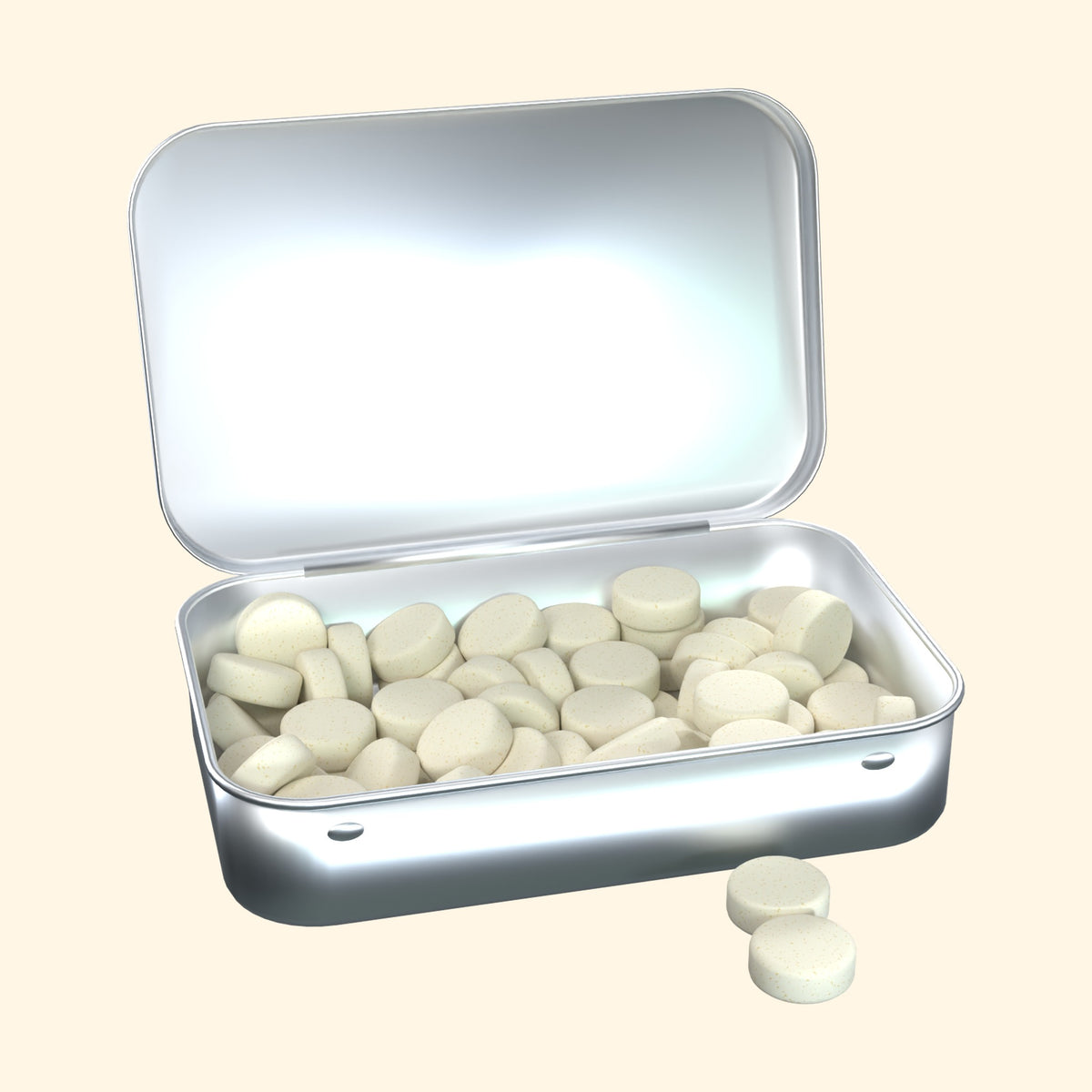 Sucker Punch Caffeinated Mints, Pineapple — open tin