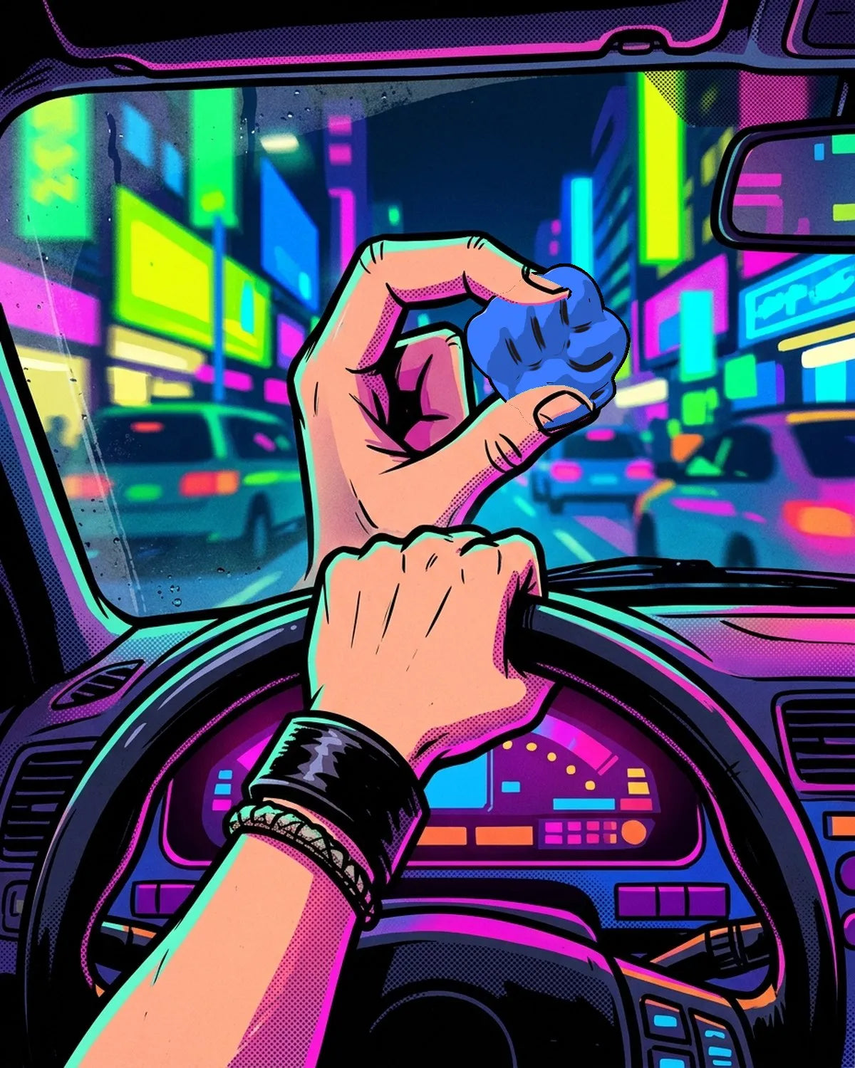A long drive, a sucker in hand